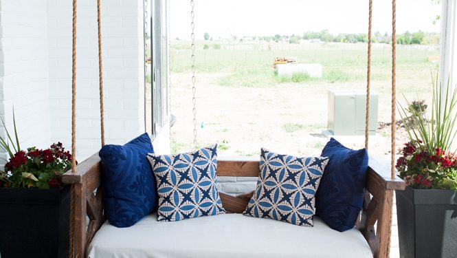 Stunning DIY Farm-Impressed Porch Swing