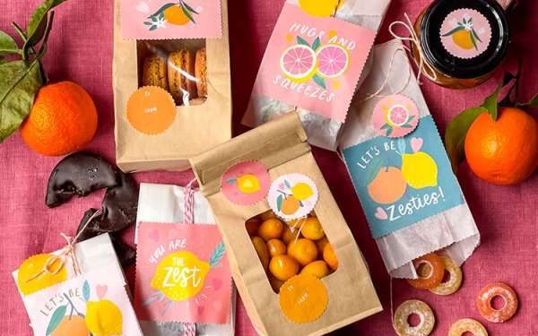 Free Citrus Valentine’s Day Labels – Scrap Reserving