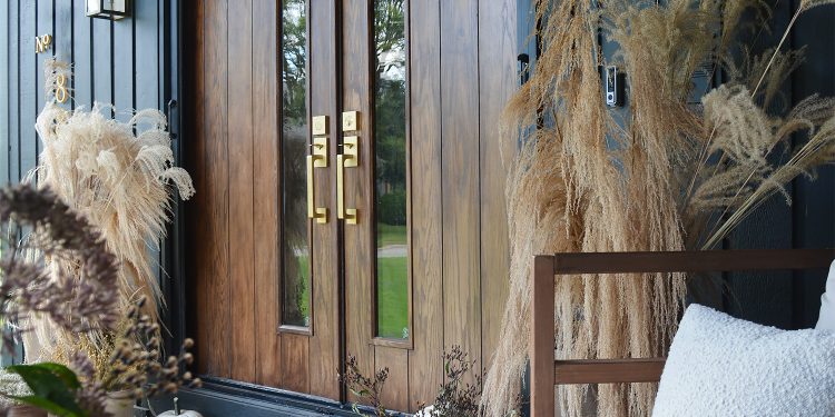 Cozy Impartial Fall Entrance Porch