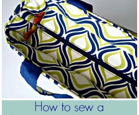 Tote Bag Recessed Zipper Stitching Tutorial – Stitching