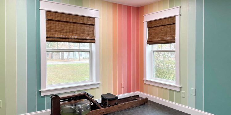 House Health club Progress – Window Shades & Foam Flooring (And My Rookie Flooring Mistake)