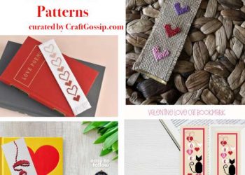 Valentine’s Day Bookmarks to Cross Sew – Cross-Sew