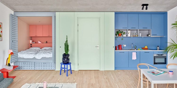 Amsterdam house block options bed room cabinets
