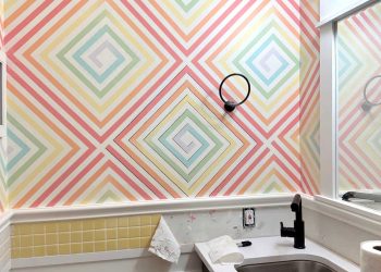 Testing A Sharpie Accent On The Half Tub Wall Design