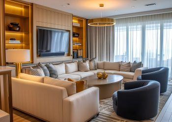 Earlier than & After: Trendy Glam Inside Design for a New Building House