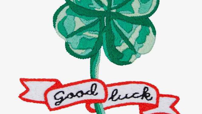 Good Luck – Free Simple Embroidery Sample – Needle Work
