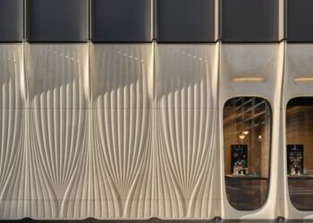 Partisans sculpts limestone facade for Rolex boutique in Toronto