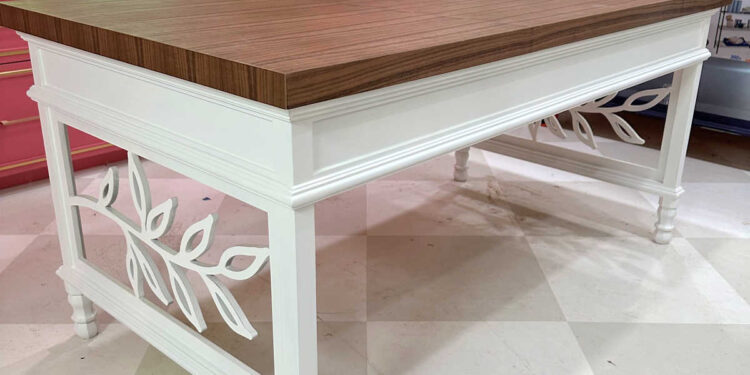 Studio Desk Makeover – FINISHED! (Plus, Including Wooden Veneer To A Desktop)