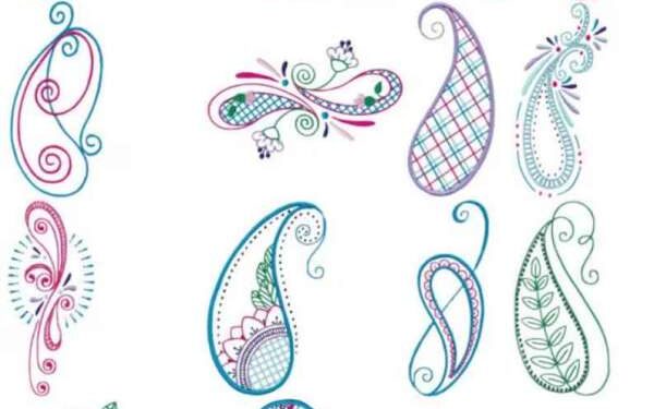 Etsy Wednesday – Paisley Mehndi Designs – Needle Work