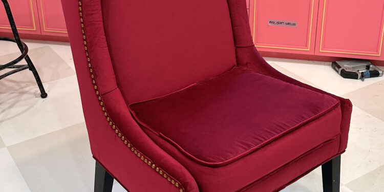 How To Reupholster A Chair – Half 3 (Including The Ending Trim & Nailheads) – It is Completed!