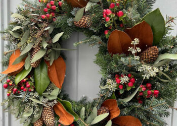Cherry’s Contemporary Winter Wreaths and Swags