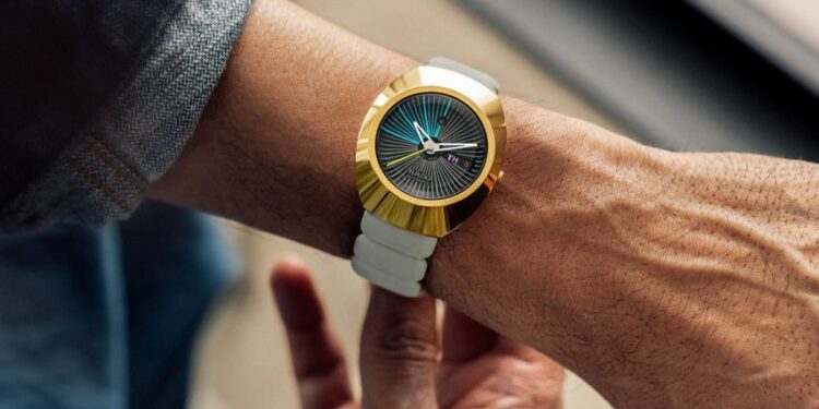 Tej Chauhan's newest Rado watch tells the wearer when it's "celebration time" 